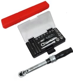FAMEX 10875 Drehmomentschlüssel Set 1/4" (6.3mm) 6-30 Nm Fahrrad Werkzeug