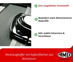 FAMEX 420-18 Profi Werkzeugkoffer Mit Werkzeug Set Und Steckschlüsselsatz -Black & Decker 8600368300 420 18 prod 005