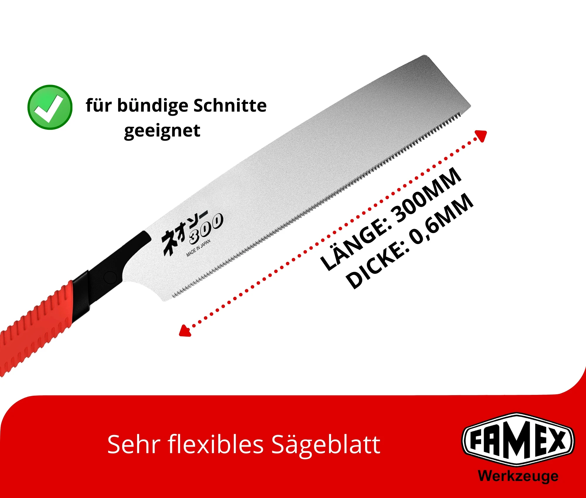 FAMEX Kataba 5550 Japansägen Set 5-tlg. 2 FAMEX Kataba 5550 Japansägen Set 5-tlg. – Bild 2
