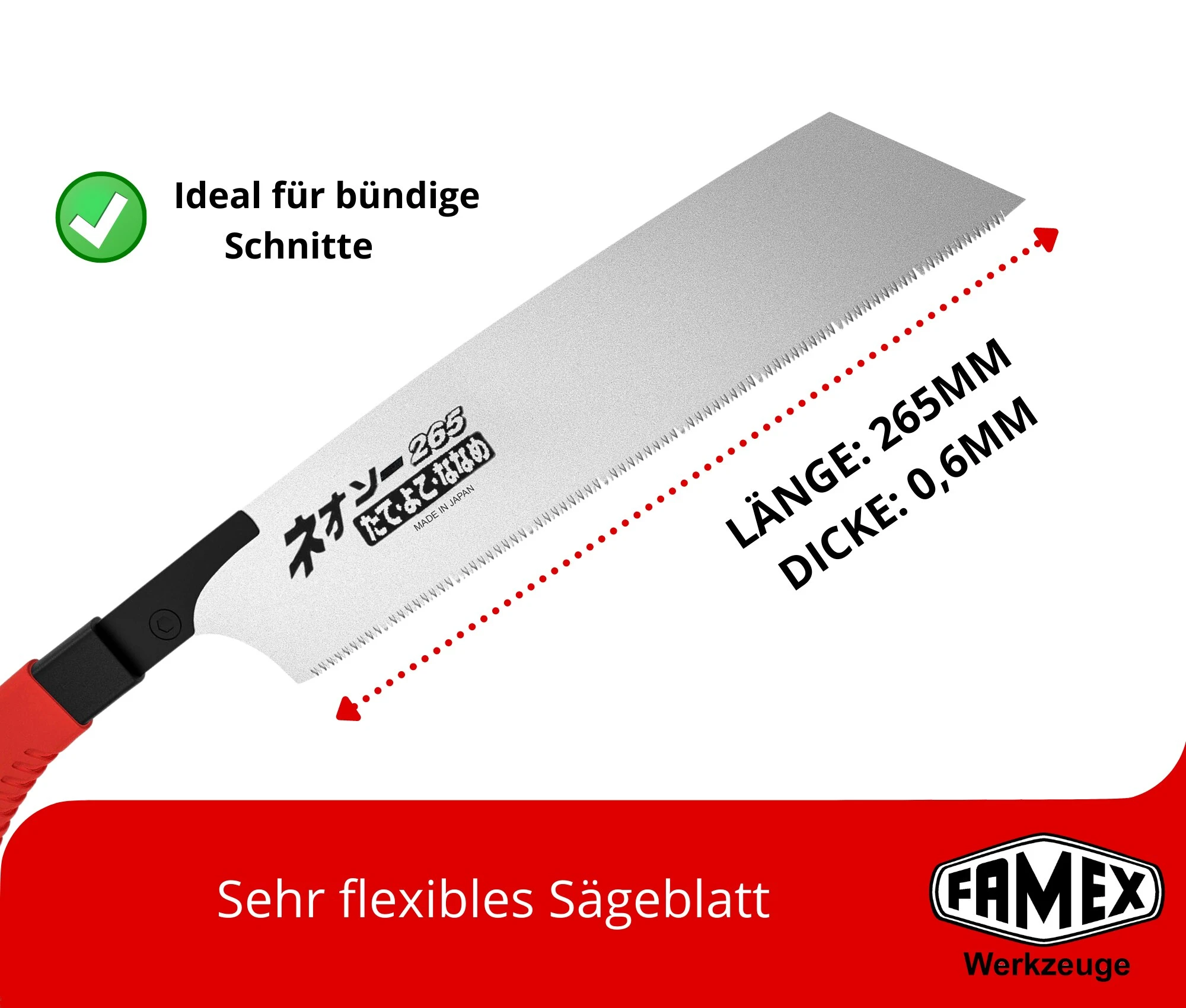 FAMEX Kataba 5550 Japansägen Set 5-tlg. 4 FAMEX Kataba 5550 Japansägen Set 5-tlg. – Bild 4